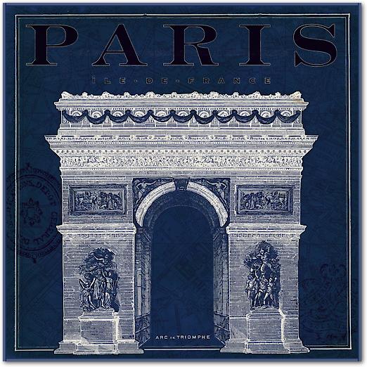 Blueprint Arc de Triomphe von Sue Schlabach