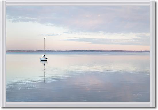 Sailboat in Bellingham Bay I von Alan Majchrowitz