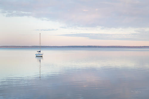 Sailboat in Bellingham Bay I von Alan Majchrowitz