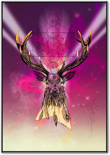 Cosmic Stag von Karin Roberts