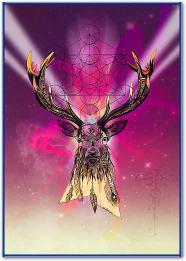 Cosmic Stag von Karin Roberts