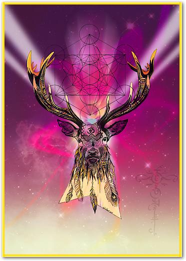 Cosmic Stag von Karin Roberts