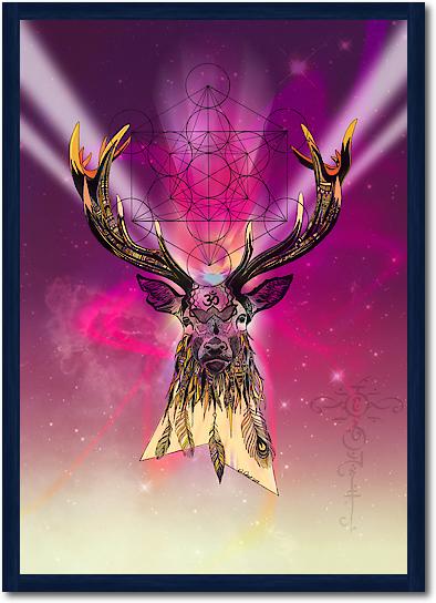 Cosmic Stag von Karin Roberts