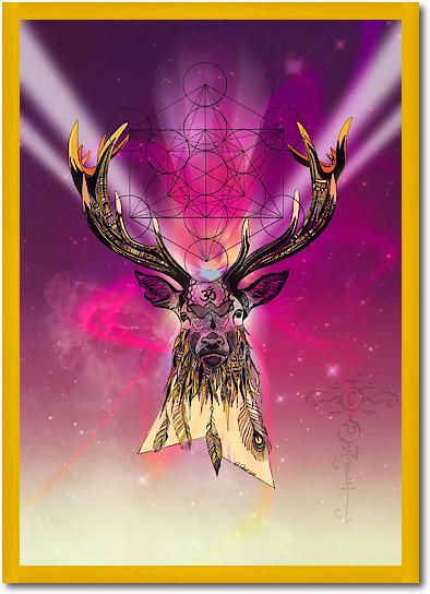 Cosmic Stag von Karin Roberts