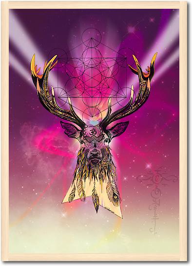 Cosmic Stag von Karin Roberts