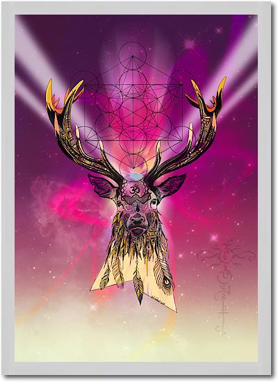 Cosmic Stag von Karin Roberts