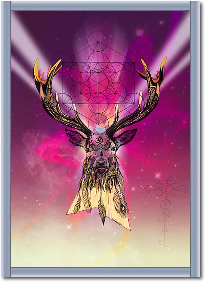 Cosmic Stag von Karin Roberts