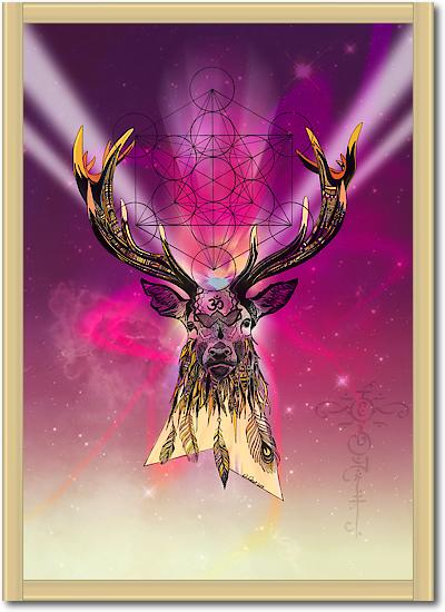 Cosmic Stag von Karin Roberts