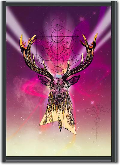 Cosmic Stag von Karin Roberts