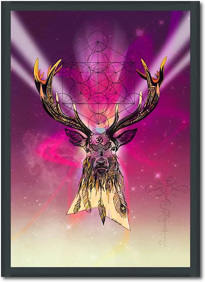 Cosmic Stag von Karin Roberts