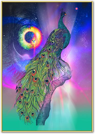 Cosmic Peacock von Karin Roberts