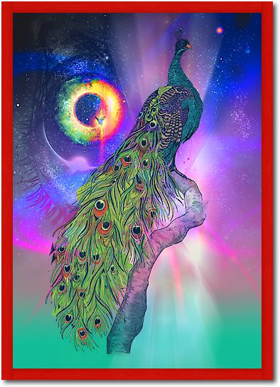 Cosmic Peacock von Karin Roberts