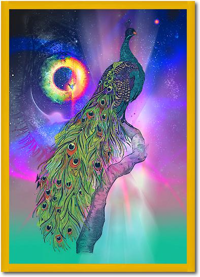 Cosmic Peacock von Karin Roberts