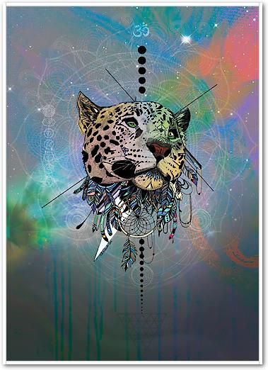 Cosmic Leopard von Karin Roberts