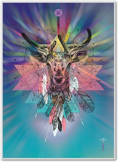 Cosmic Deer von Karin Roberts