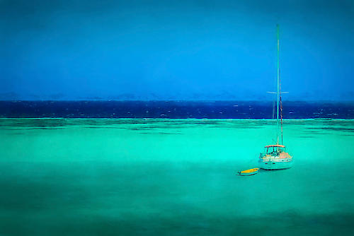 Grenadines Sailboat von Don Schwartz