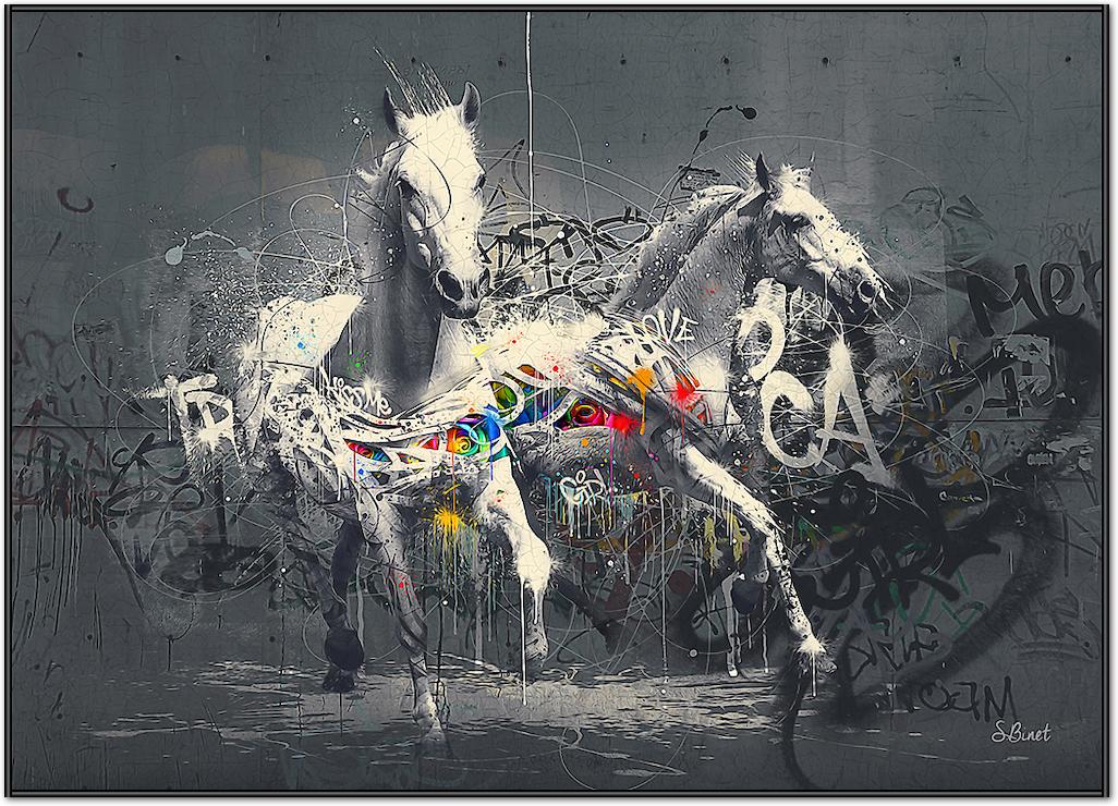 Chevaux Pop von Sylvain Binet