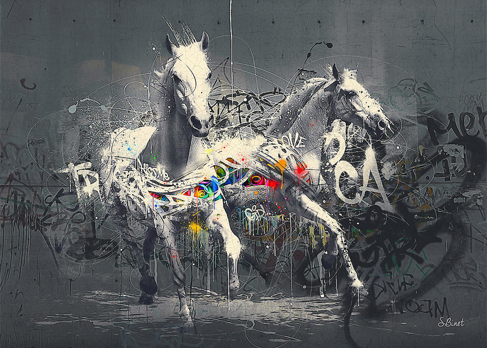 Chevaux Pop von Sylvain Binet