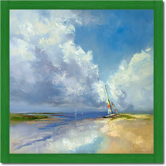 Sailboat on a Sandy Beach von Kasia Bruniany