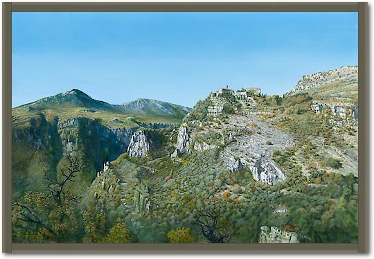 Vue panoramique du village de Gourdon von Pascal Pontoire