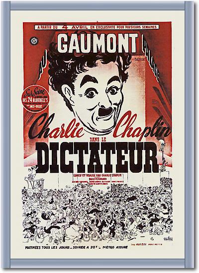 Charlie Chaplin - French - The Great Dictator, 1940 von Hollywood Photo Archive