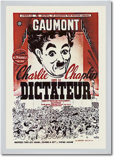 Charlie Chaplin - French - The Great Dictator, 1940 von Hollywood Photo Archive