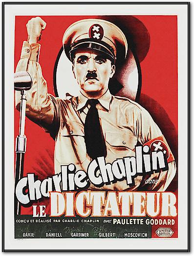 Charlie Chaplin - French - The Great Dictator, 1940 von Hollywood Photo Archive