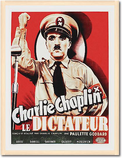 Charlie Chaplin - French - The Great Dictator, 1940 von Hollywood Photo Archive