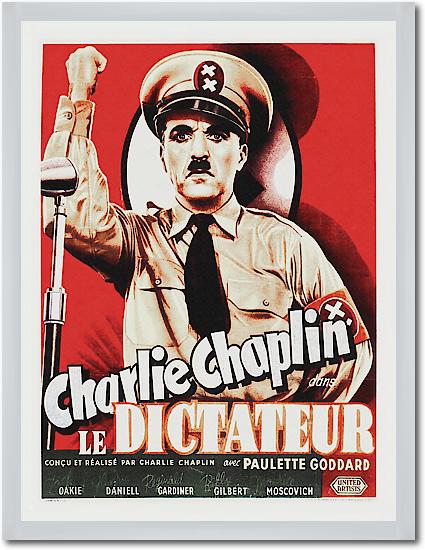 Charlie Chaplin - French - The Great Dictator, 1940 von Hollywood Photo Archive