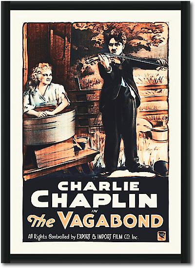 Charlie Chaplin - French - The Vagabond, 1916 von Hollywood Photo Archive