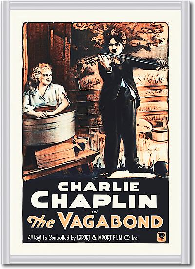 Charlie Chaplin - French - The Vagabond, 1916 von Hollywood Photo Archive