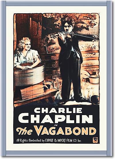 Charlie Chaplin - French - The Vagabond, 1916 von Hollywood Photo Archive