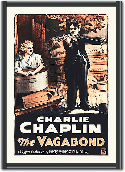 Charlie Chaplin - French - The Vagabond, 1916 von Hollywood Photo Archive