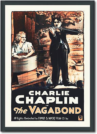 Charlie Chaplin - French - The Vagabond, 1916 von Hollywood Photo Archive