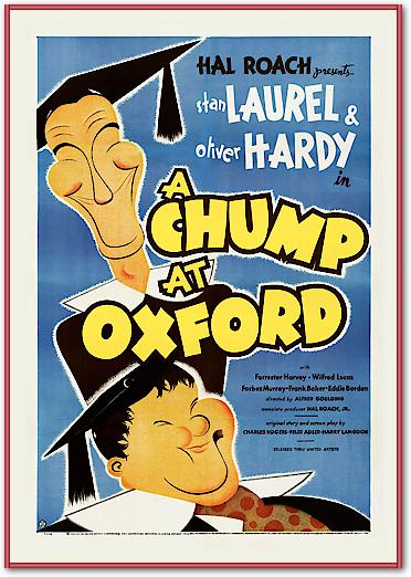 Laurel & Hardy - A Chump At Oxford von Hollywood Photo Archive