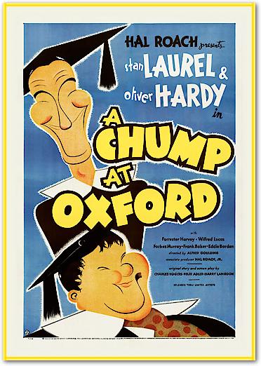 Laurel & Hardy - A Chump At Oxford von Hollywood Photo Archive