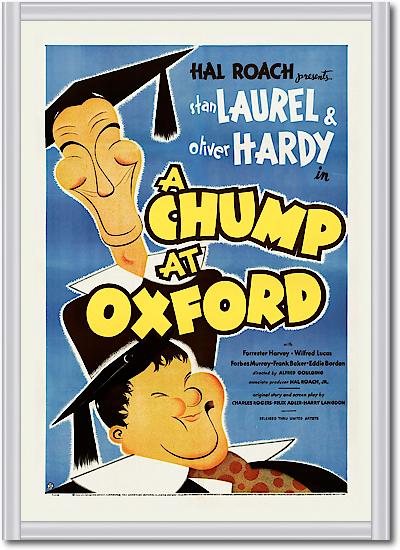 Laurel & Hardy - A Chump At Oxford von Hollywood Photo Archive