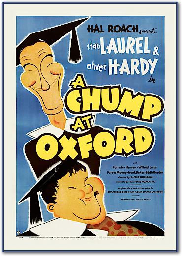 Laurel & Hardy - A Chump At Oxford von Hollywood Photo Archive