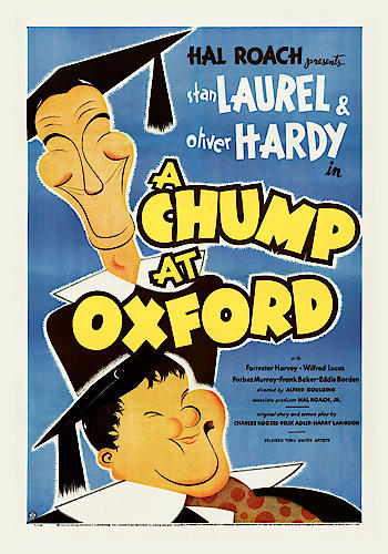 Laurel & Hardy - A Chump At Oxford von Hollywood Photo Archive