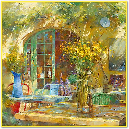 Terrasse - Le petit café von Johan Messely