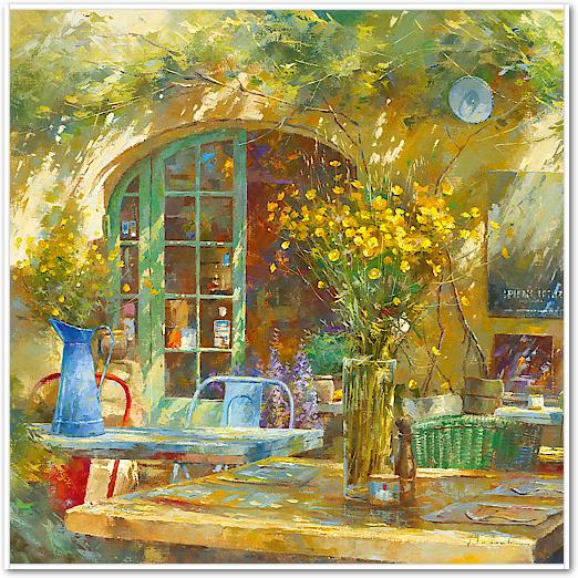 Terrasse - Le petit café von Johan Messely