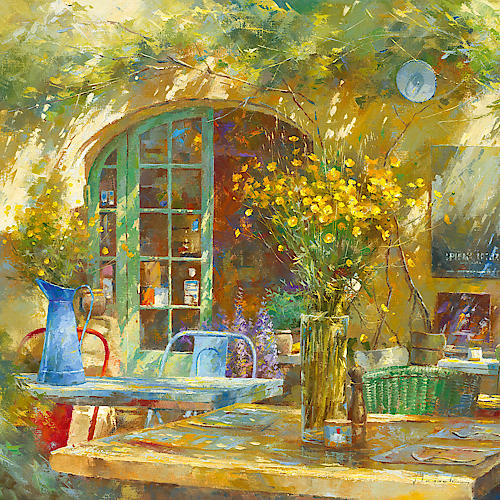 Terrasse - Le petit café von Johan Messely