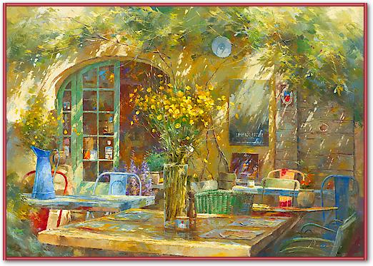 Terrasse - Le petit café von Johan Messely