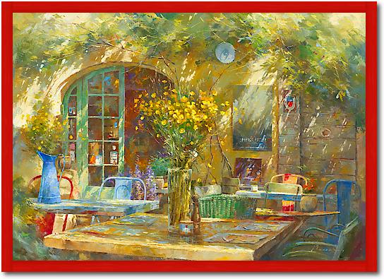 Terrasse - Le petit café von Johan Messely