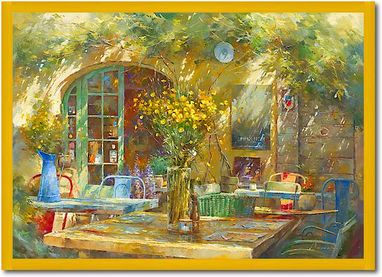 Terrasse - Le petit café von Johan Messely