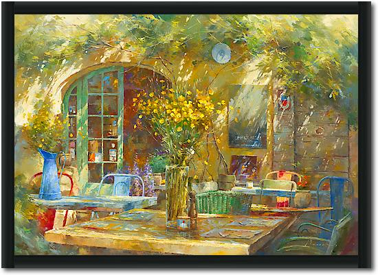 Terrasse - Le petit café von Johan Messely