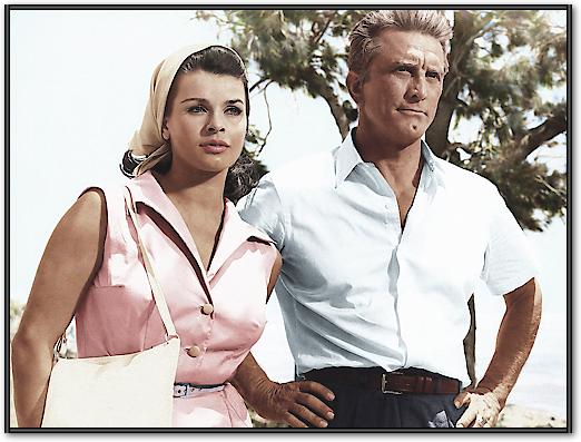 Senta Berger with Kirk Douglas von Hollywood Photo Archive