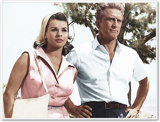 Senta Berger with Kirk Douglas von Hollywood Photo Archive