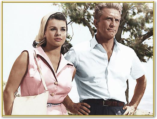 Senta Berger with Kirk Douglas von Hollywood Photo Archive