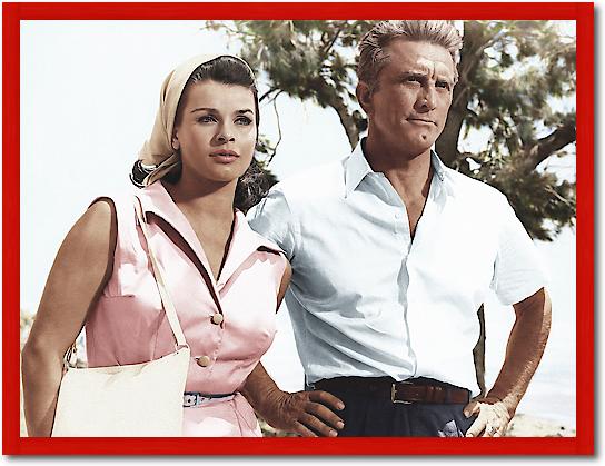 Senta Berger with Kirk Douglas von Hollywood Photo Archive